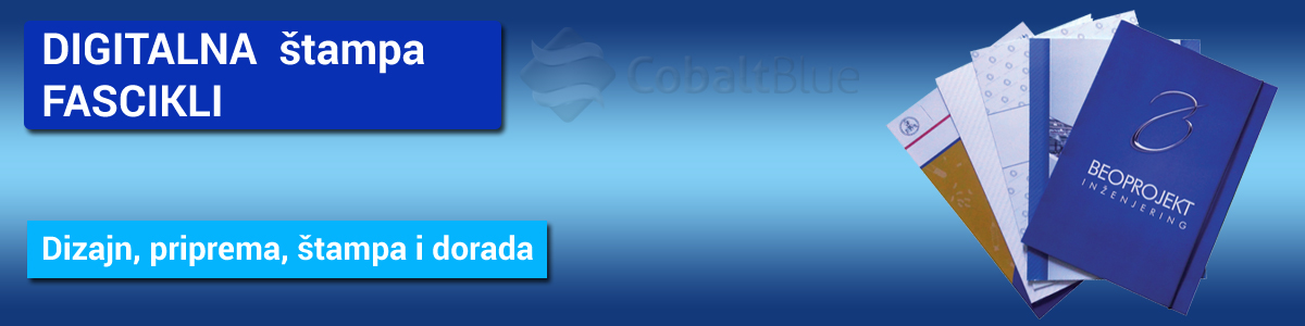Štampa fascikli - Štampa na fasciklama Cobalt Blue Štamparija