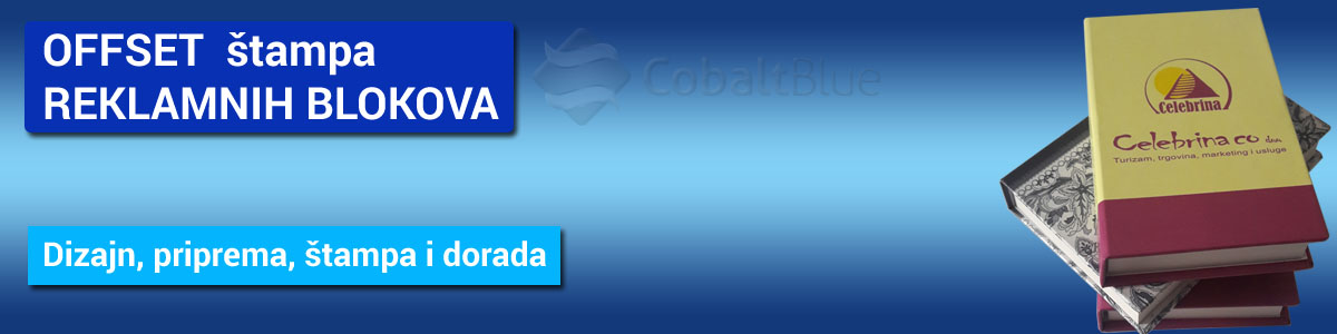 Štampa  i koričenje reklamnih blokova