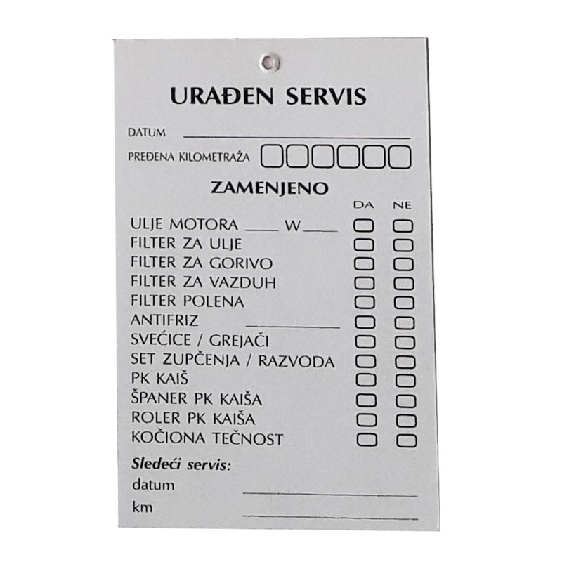 Štampa servisnih knjižica - Štamparija Cobalt Blue Beograd