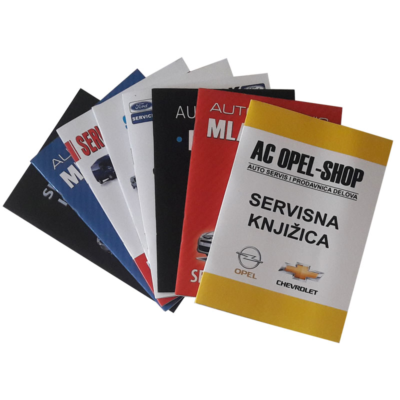 Štampa servisnih knjižica - Štamparija Cobalt Blue Beograd