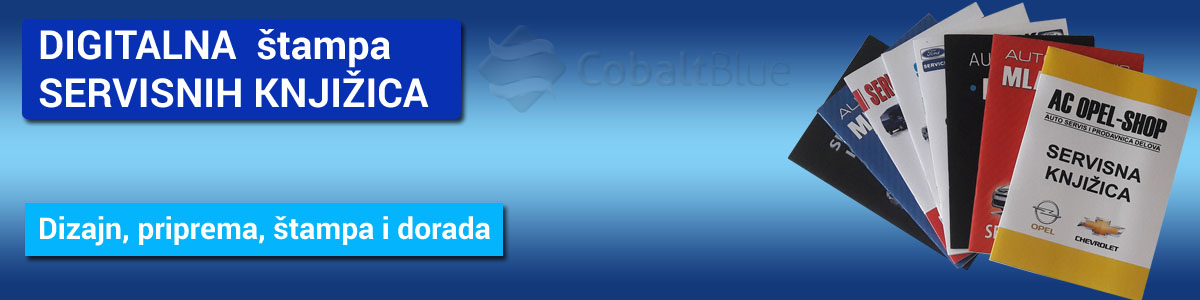 Štampa servisnih knjižica Beograd- Štamparija Cobalt Blue